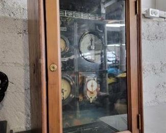 #3680 • Antique Mechanism a Duplex Type A Bank Vault Local Burglar Alarm System