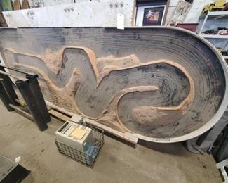 #4000 • Huge Multi-Level Grand Prix Slot Car 4 x Lane Race Track, w/Lap Computer & Legs