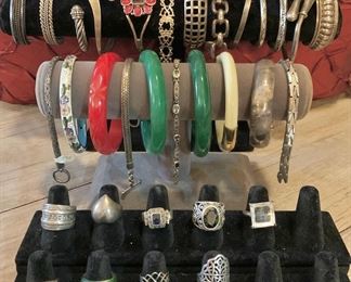  .925 Jade Bracelets & Rings