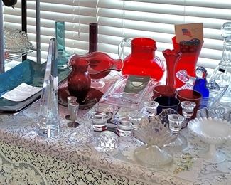 Red & Blue Glassware, Waterford