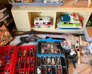star wars GI JOE and more vintage toys!! tonka playskool little people fisher price and more