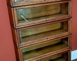 Vintage 5 stack lawyers bookcase