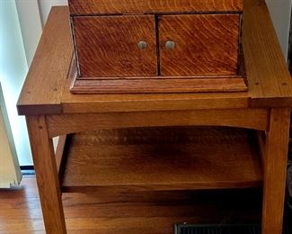Stickley side table with tiles