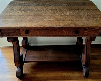 Vintage oak side table