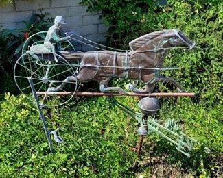 Large brass weathervane
