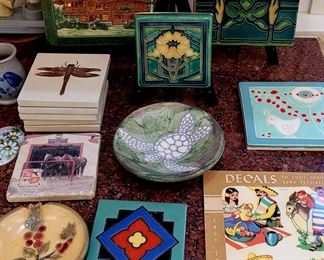 Tiles from the Gamble House bookstore