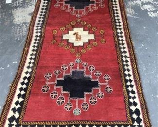 Hand made middle eastern rug
