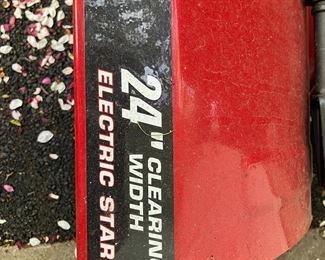 24" Electric Start Snowblower