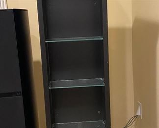 Tall Black Cabinet 