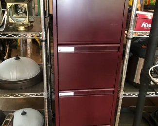 4 Drawer Cherry File Cabinet