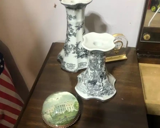 Transferware Candles, Paperwt.