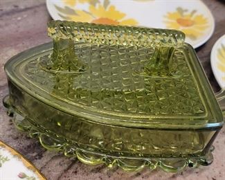 L G Wright Candy & Nut Dish with lid