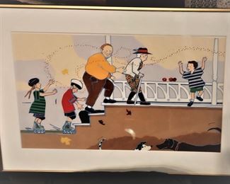 .PIES IN THE OVEN Illustration in the book by Holly Meade