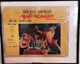 COLLECTABLE ART and POSTERS 1958 Cornel Wilde  Jean Wallace