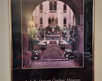Isabella Stewart Garden Museum framed art