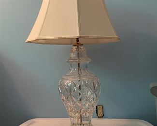 PAIR WATERFORD LAMPS