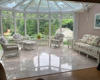 SUN ROOM WICKER FURNITURE
