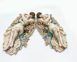 ANTIQUE LOVERS PLAQUE