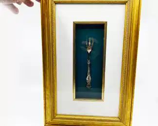 FRAMED ANTIQUE FORK
