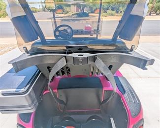 clean golf cart