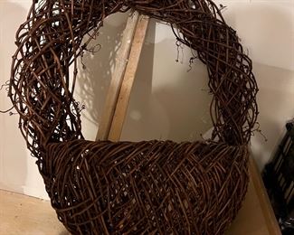 Large wicker rattan basket