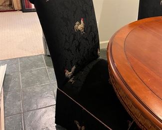 Rooster upholstered chairs