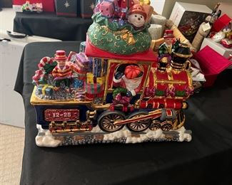 Rare Christopher Radko cookie jar train