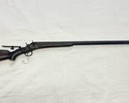 Custom! Lonestar Rifle Company, Creedmoor, 45/120 cal. Rifle. ½ Octagon Barrel/ Custom Case.  Blk. Powder Cartridge, Breech Loading. Single Trigger set. Includes dies, brass, molds.