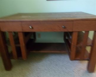 Wolverine antique oak library table