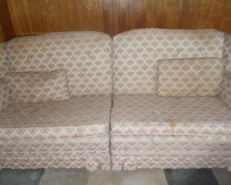 2 piece mid century sofa needs to be cleaned or re upholstered