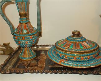Ornate decorator pieces/ many from Egypt