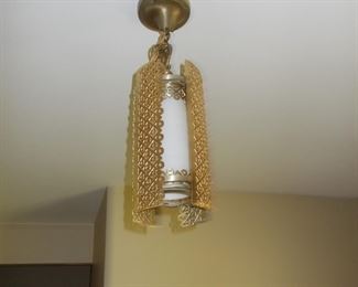 Mid century modern entry lighting