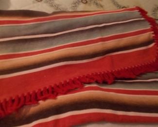 Vintage large wool blanket