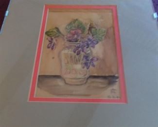 Artwork done by German P.O.W. 1944