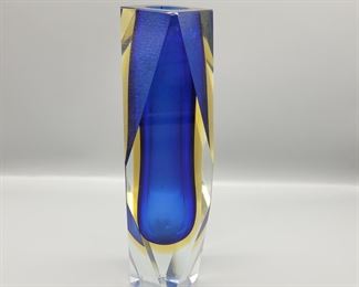 Murano Glass Sommerso Vase