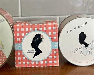 Antique Armand Cold Cream Face Powder Paper Boxes And (1) Tin - Symphonie - Complexion Powder & More