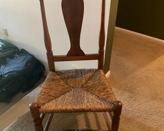 #24 Rare side chair excellent condition  right wing has been repaired   $166