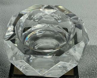 #125 Orrefors large vintage crystal ashtray                     $24