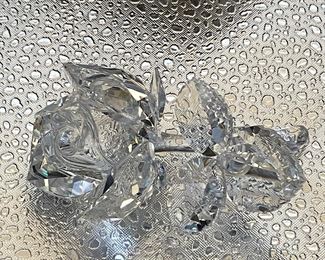 #128 Swarovski Crystal rose original box and certificate   no flaws                                                                 $38