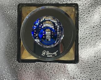 #129 vintage Innsbruck crystal paperweight    $15