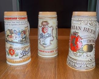 #131 Stroh's beer stein collection       number 3, 4 and 5 in the series                 $30
