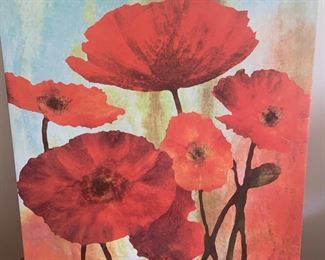 #225 flowers on canvas.    $10