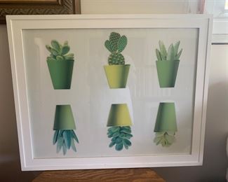 #226 succulent art.              $30