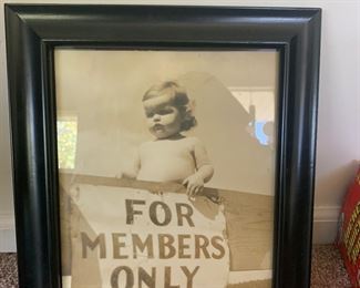 #245 framed print with words                       $5