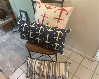 #250 3 beach theme throw pillows                       $12