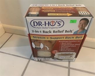 #254 Dr Ho's back relief belt never used              $10