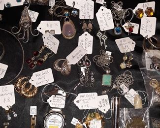 Costume and sterling silver jewelry