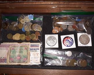 Foreign coins 