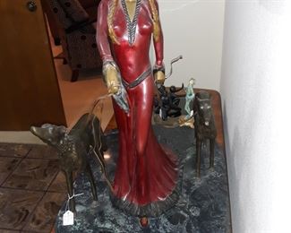 Otto Poertzel "Aristocrat" bronze on marble base