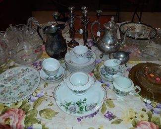 Vintage china, depression glass, and more.